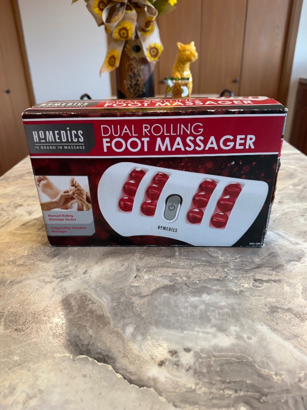 Homecics  dual rolling foot massager model number FMV – 200